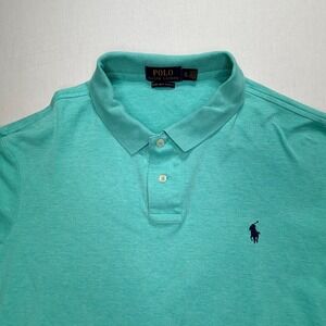 Polo‎ Ralph Lauren Mens XL Pima Soft Touch Turquoise Blue Polo Shirt